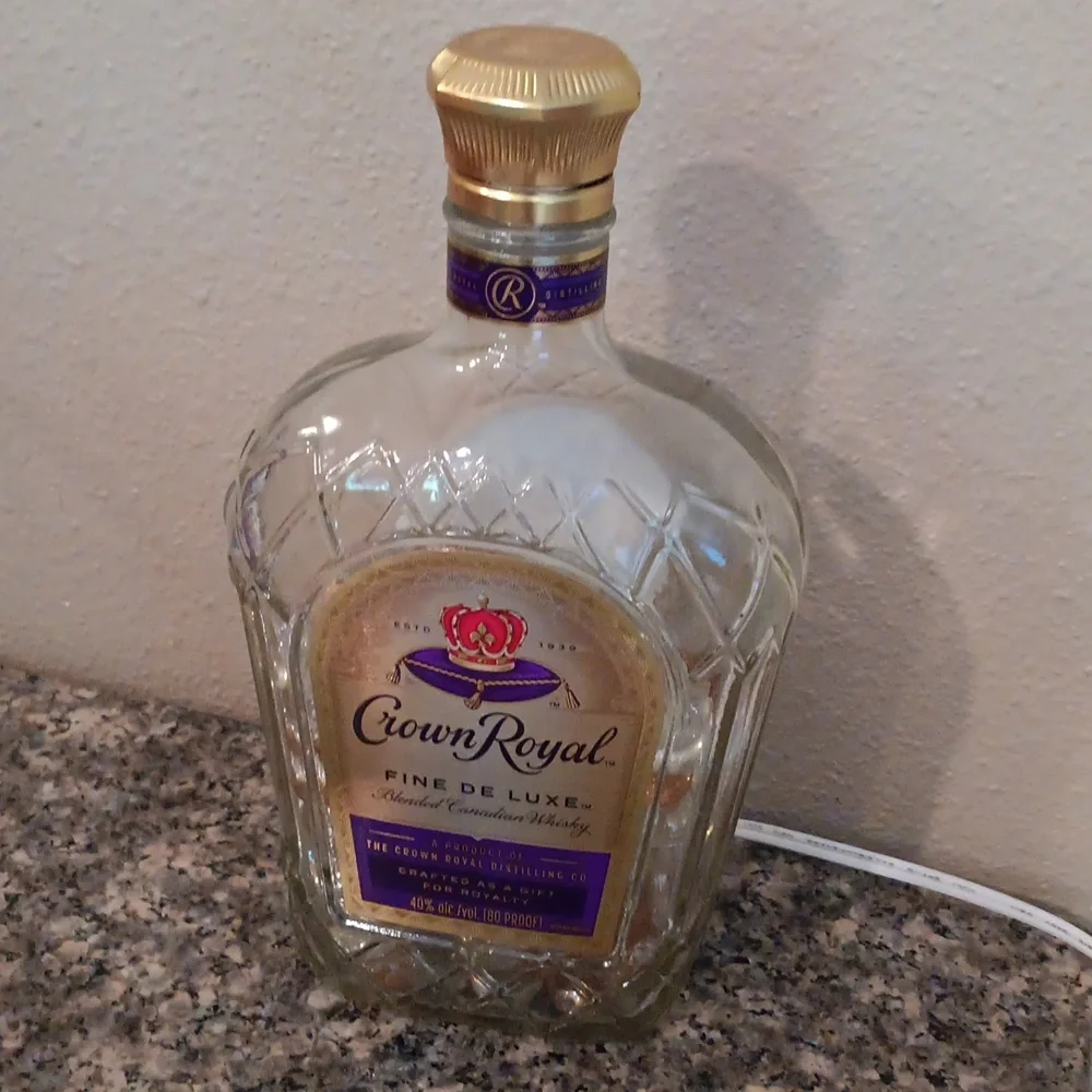 Crown Royal Lighted Lamp Bottle